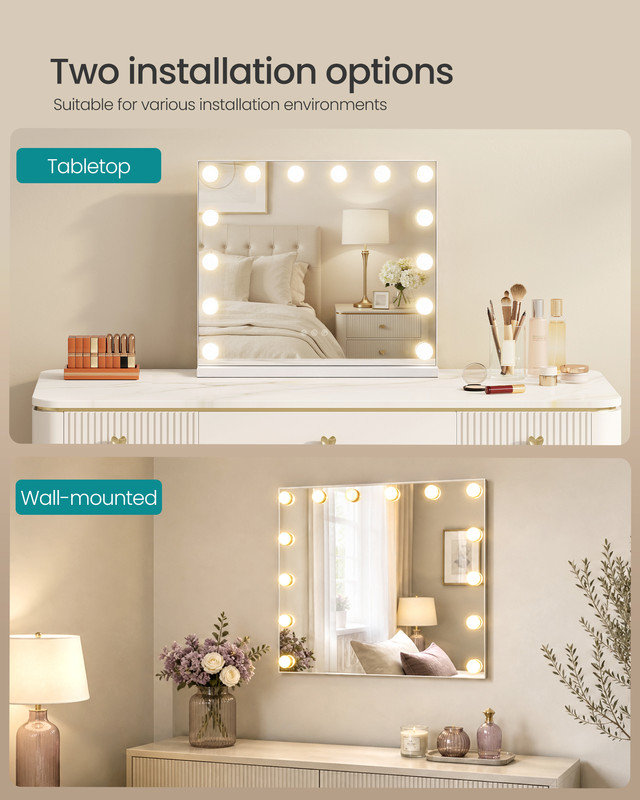 Steel Rectangle Mirror Set