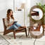 Chaise d'appoint Mid-Century, Chaise longue en rotin pour le salon-2127489402