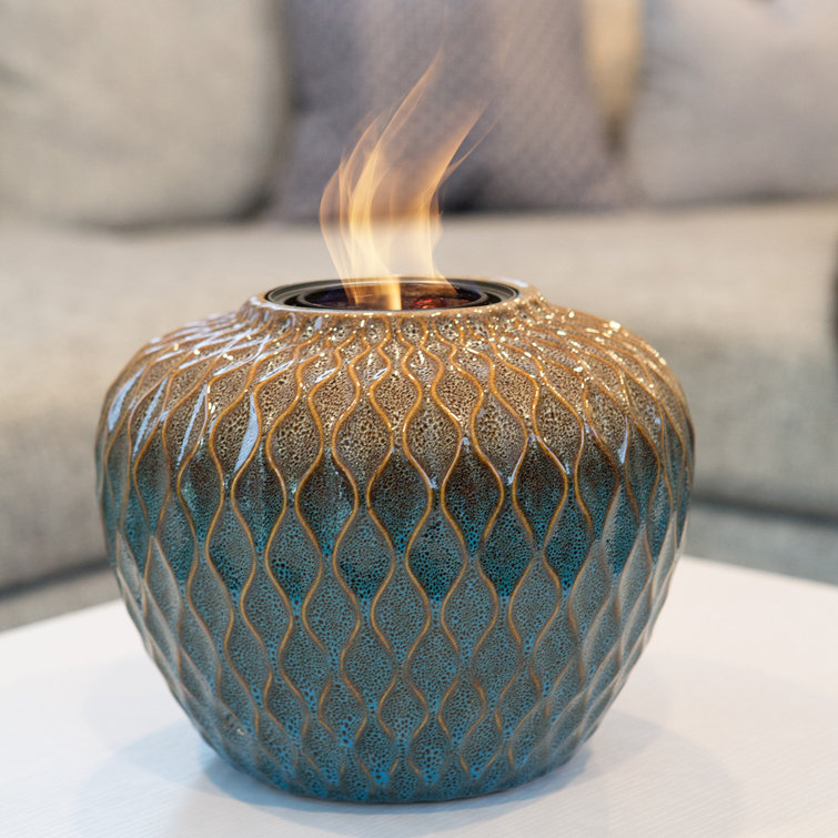 Echo Valley Echoflame Ceramic Outdoor Tabletop Fireplace u0026 Reviews | Wayfair