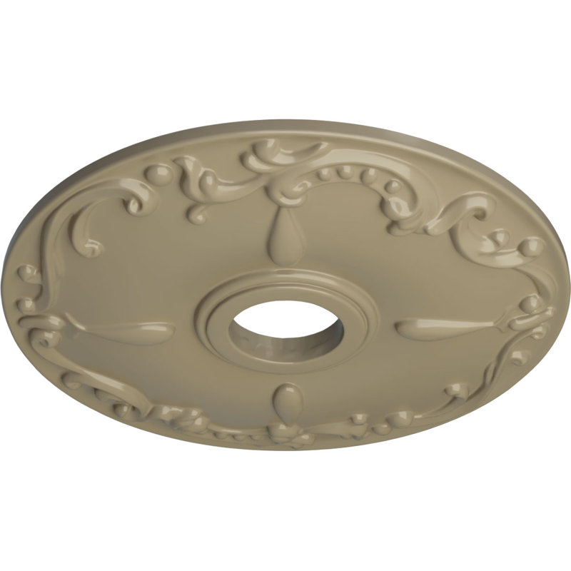 18 po de diamètre extérieur x 3 1/2 po de diamètre intérieur x 1 1/4 po de médaillon de plafond Kent (convient aux auvents jusqu'à 5 po)