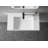 32 in. Wall-Mount or Countertop Bathroom with Classic Square Bowl Solid Surface-67799609