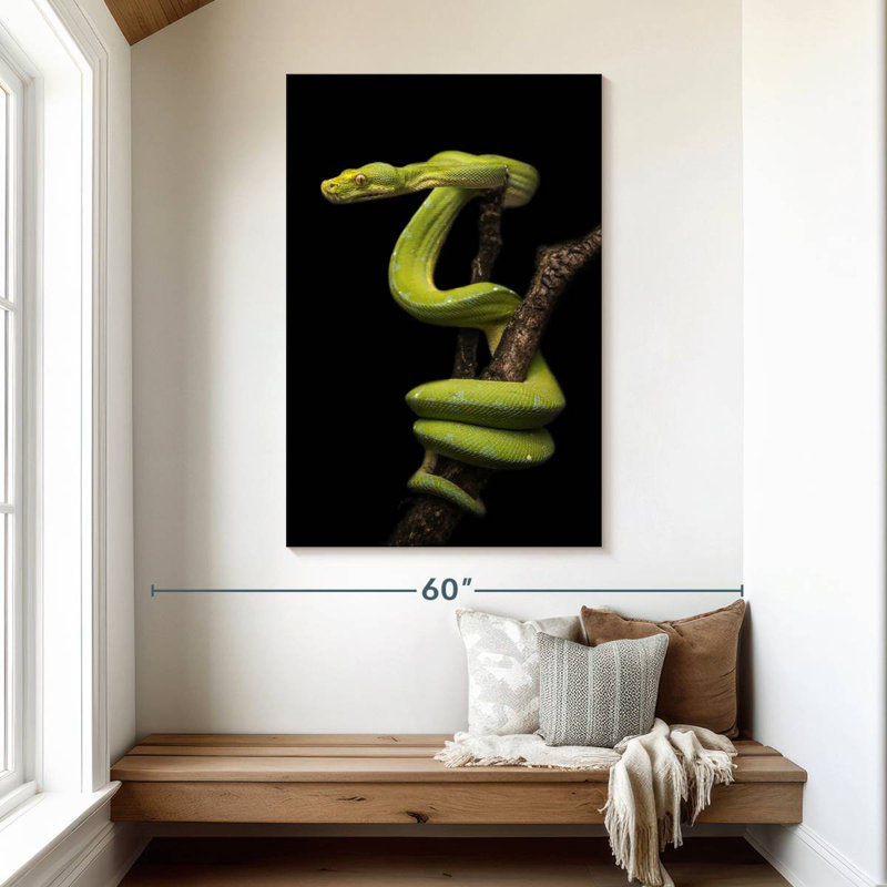 Brampt Python Wrapped Around A Branch, 48" H x 32" W