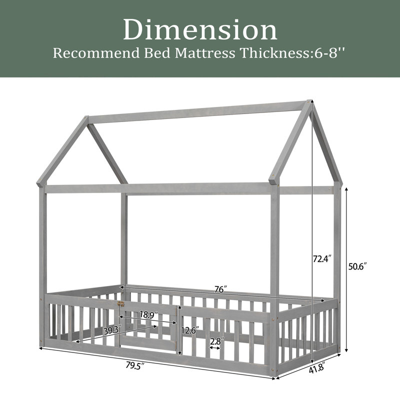 Nevaya Daybed, Gray Wash, Twin