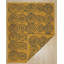 Élégant tapis contemporain en laine tissé à la main jaune Ahliana-545137878