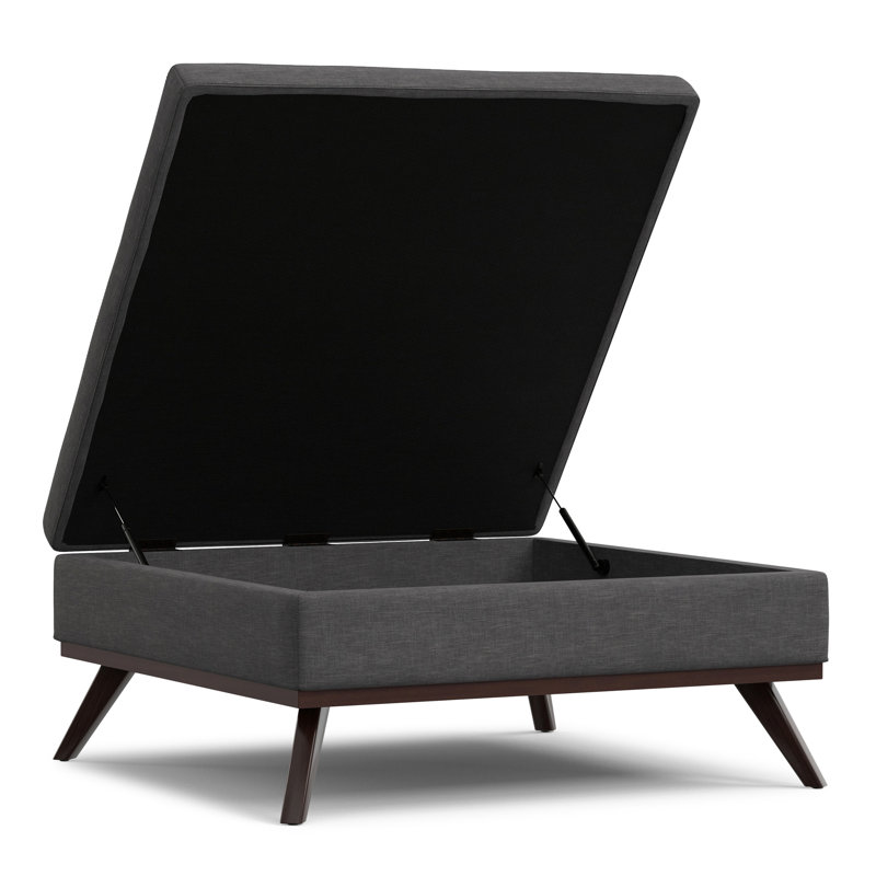 Table basse avec repose-pieds Owen XL, Gris