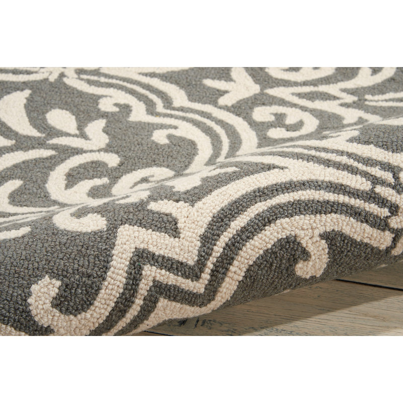 Aliyah Floral Wool Hand Woven Area Rug, Runner 69 x 229cm