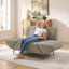 Fauteuil d'appoint multifonctionnel en chenille de 44,88 po de largeur, convertible en méridienne pour le salon-161039526