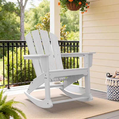 HDPE Wooden Rocking Adirondack Chair