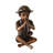 A little Boy Playing his Flute Bronze Fountain Size: 13" x 8" x 15"H