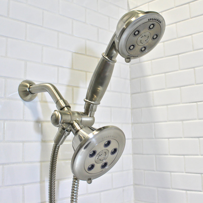 Pomme de douche à main avec massage Chelsea Anystream 2,5 GPM, Nickel brossé