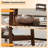 Modern Farmhouse Coffee Table with Storage Shelf, 2-Tier Living Room Table Rectangular Center Table, Home Office Industrial Cocktail Tables-1636594478