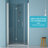 32"W X 72"H Fold Frameless Shower Door With Tempered Glass, 1/4" (6 Mm)-123404460