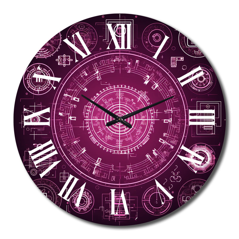 Horloge murale en métal Troisième œil Chakra, Grand