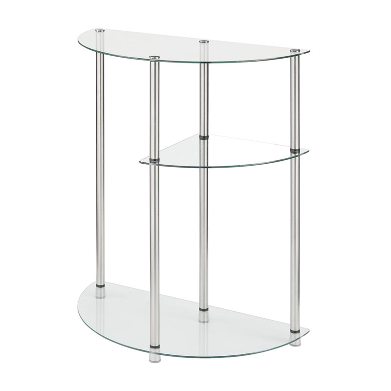 Beckett 23" W 3 Tier Glass Entryway Table