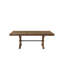 Table de salle à manger extensible à tréteaux rectangulaire avec rallonge amovible de 18 pouces pour une assise polyvalente et un design élégant
