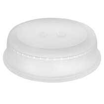 2 Pc Splatter Guard Microwave Cover Set - BPA Free Dome & Flat