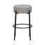 Tabouret de bar Zenni sans dossier, rembourré, en métal, hauteur comptoir ou dossier - Lot de 2-1616086118-1616086119