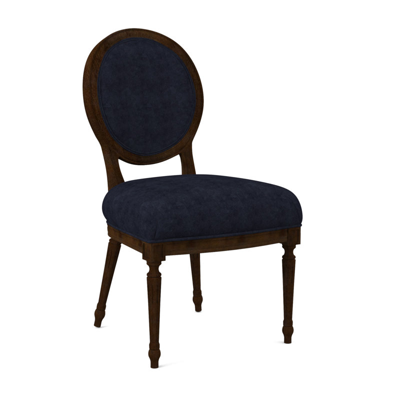 Chaise d'appoint Dauphin, Noyer noir, Ébène Margaret