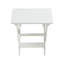 Table et chaise pliables avec hanches blanches et 2 chaises, mobilier d'extérieur idéal pour se détendre et bistro