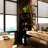 BLACK  Storage Tall Slim Cabinet With Shutter Door And 3 Tier Shelves, Freestanding Linen Tower Cabinet For Living Room, Kitchen, Bathroom Organizer, Natural Bamboo-644625346