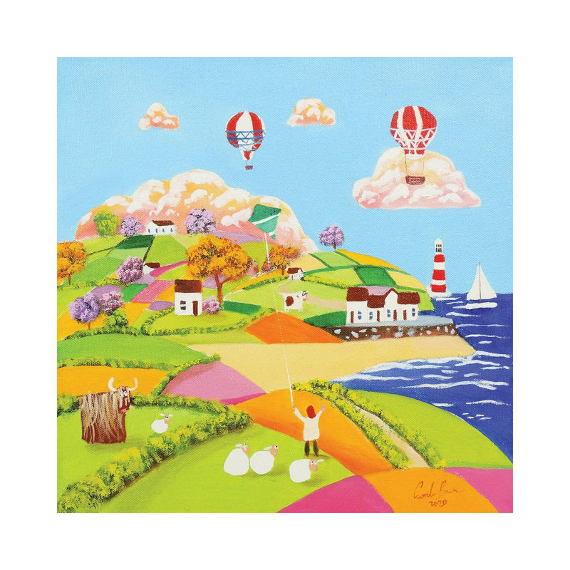 «A Sunny Day» par Gordon Bruce - Giclée sur toile tendue avec châssis, H 12 po x l 12 po x P 0,75 po