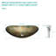 Lavabo vasque en verre trempé avec bonde escamotable Artistic Gold