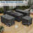 7 - Person Outdoor Seating Group With Cushions-1632324836
