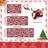 Christmas Red Kitchen Rug Mat (Set of 3)-1472670367