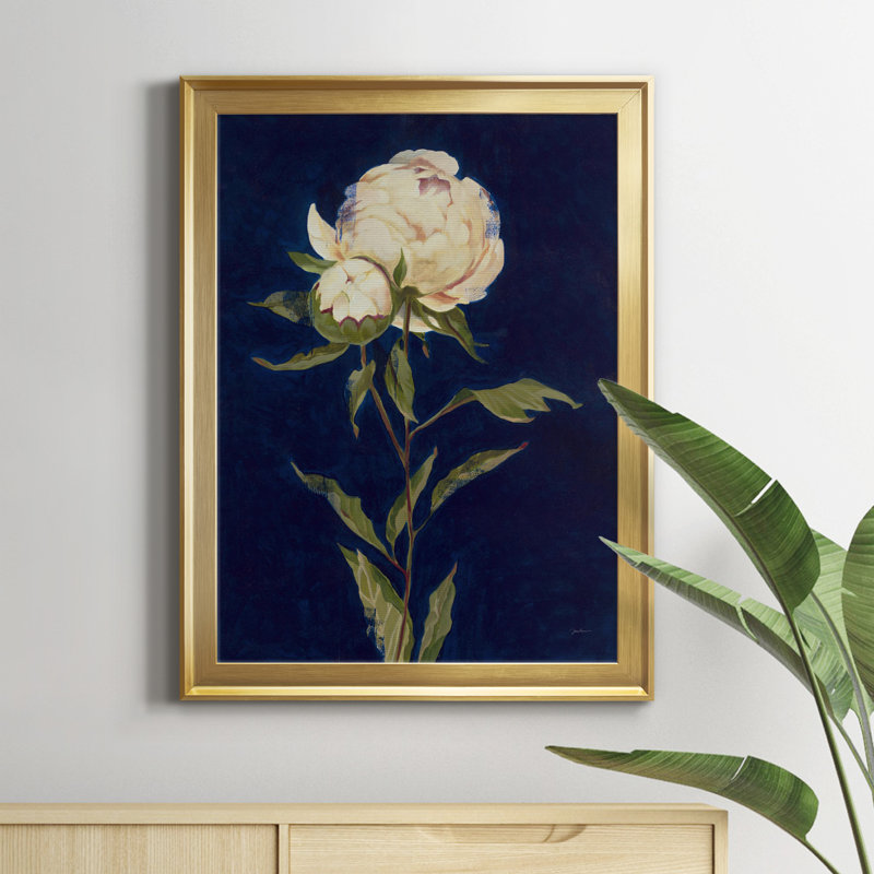 " Pretty As A Peony II ", 24.5" H x 18.5" W, Gold