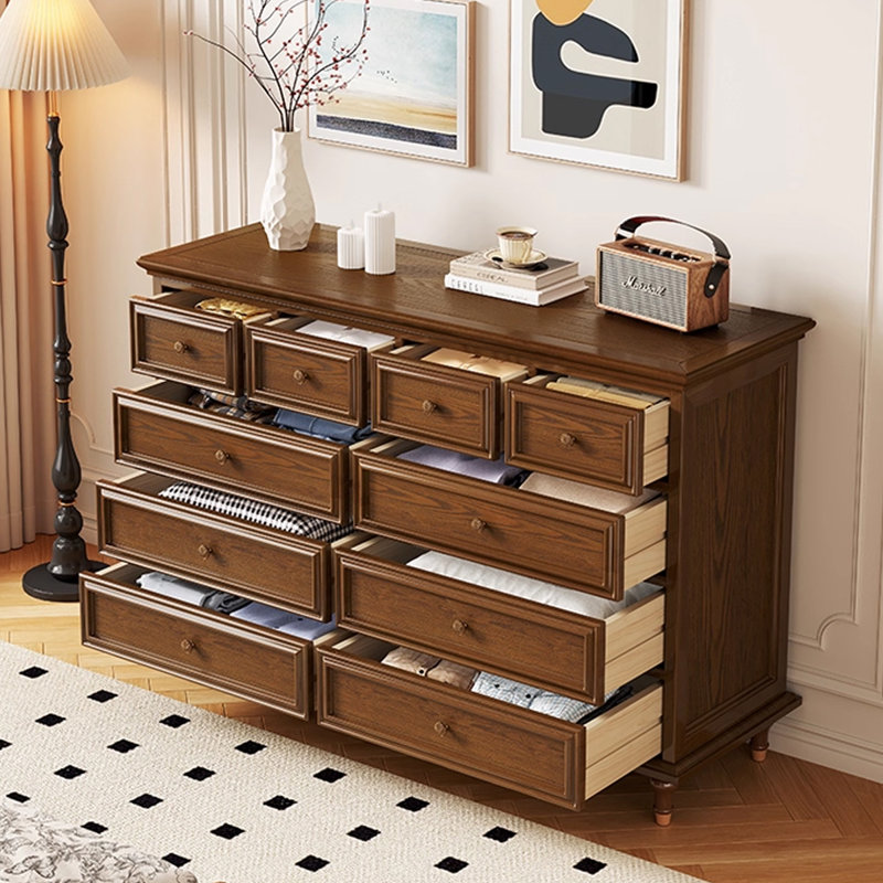 Armoire d'appoint en bois manufacturé et noyer clair clair, Noyer clair