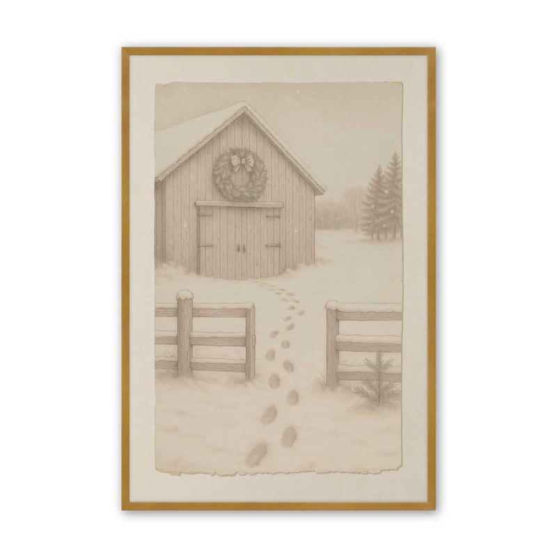 Hearthside Haven, reproduction d'art, Or poli, 11 po x 14 po