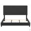 Lit plateforme tapissier gris anthracite-734450087