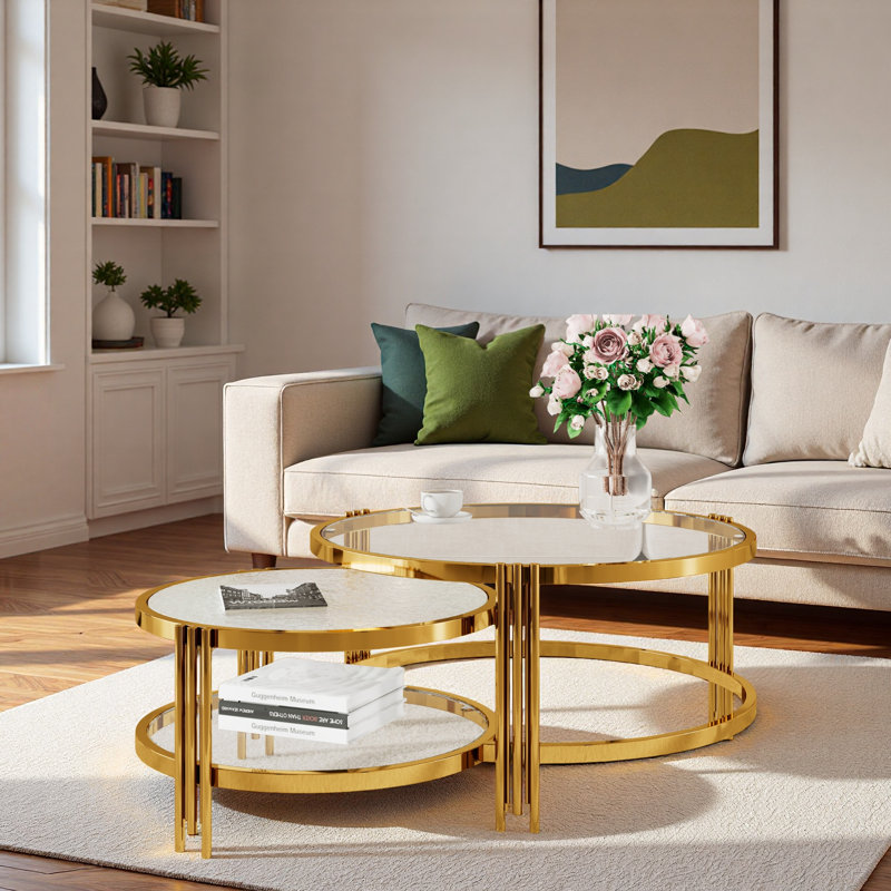 Table basse gigogne 2 pièces Modern