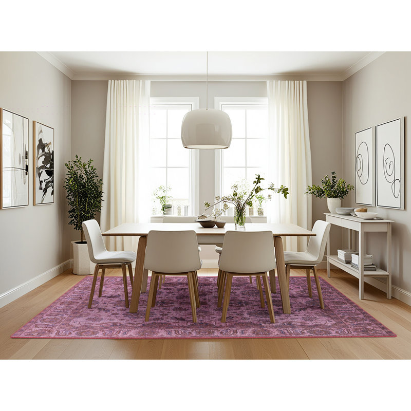 Tapis rose Rose, Rectangle 7 pi x 10 pi