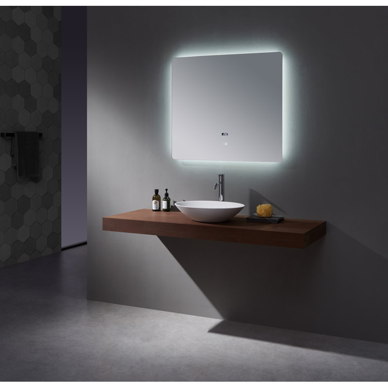 Lugano LED Bathroom Vanity Mirror, 32" x 36"
