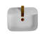 Lavabo de comptoir rectangulaire en céramique certifié CUPC