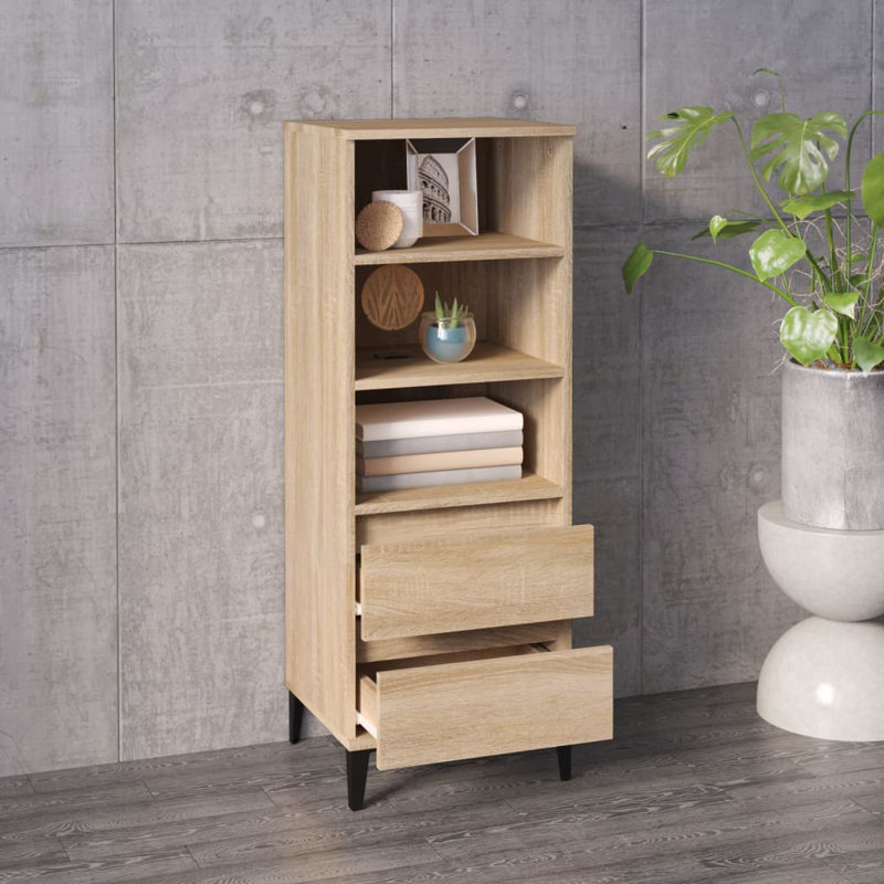 Kihana 40cm Sideboard, Oak/Black