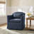 Mcgee Modern Farmhouse Slipcovered Swivel Armchair-1500002948
