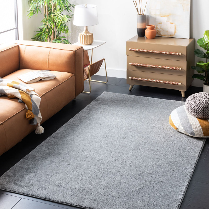 Scolley Non-Slip Performance Solid Color Rug, Rectangle 5'3" x 7'