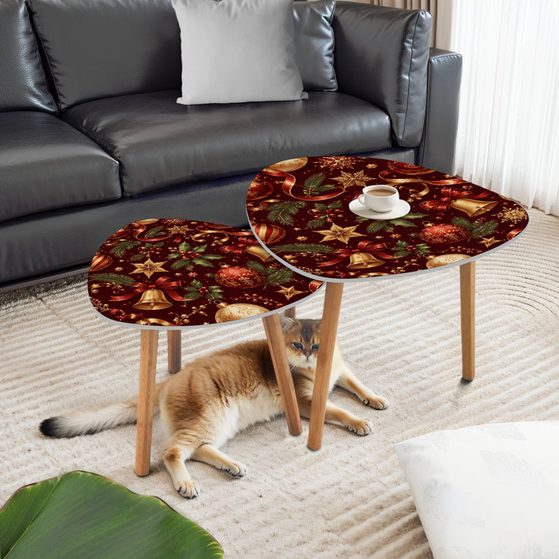 Ensemble de 2 tables basses gigognes Triangle