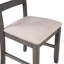 Ensemble de salle à manger 6 pièces en bois massif comprenant une table rectangulaire, 4 chaises et un banc pour les réunions de famille et les événements sociaux