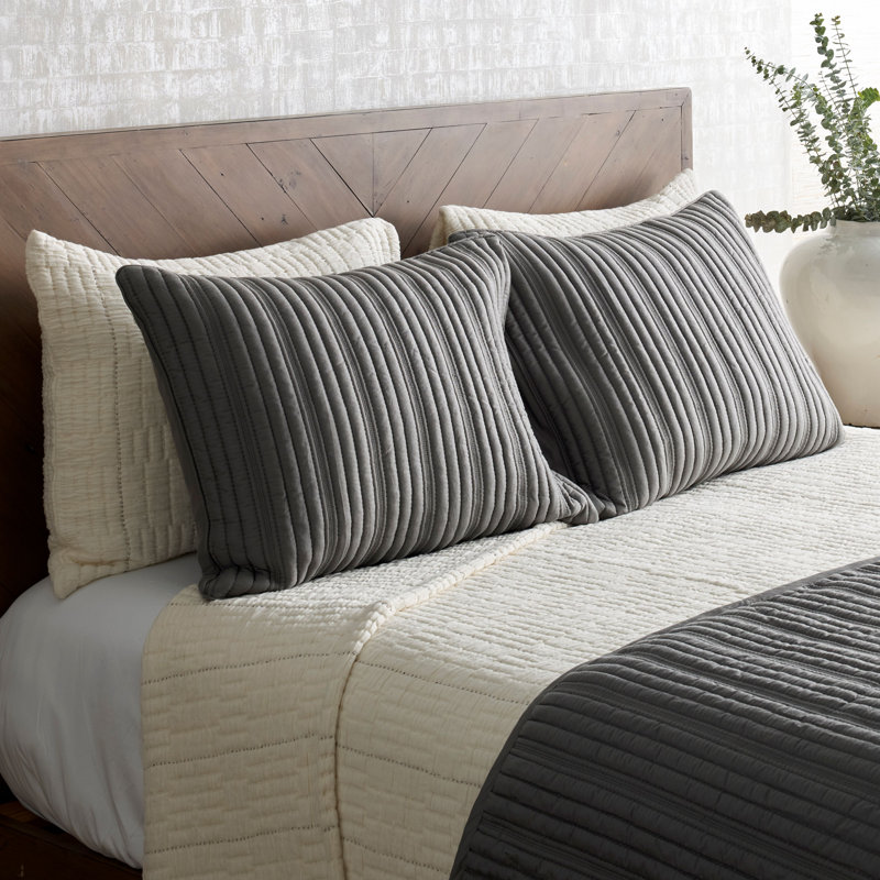 Pickstitch Coverlet Set , Queen Bedspread + 2 Standard Shams