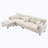 L-shaped Reversible Couch Set with Free Pillows-413811332