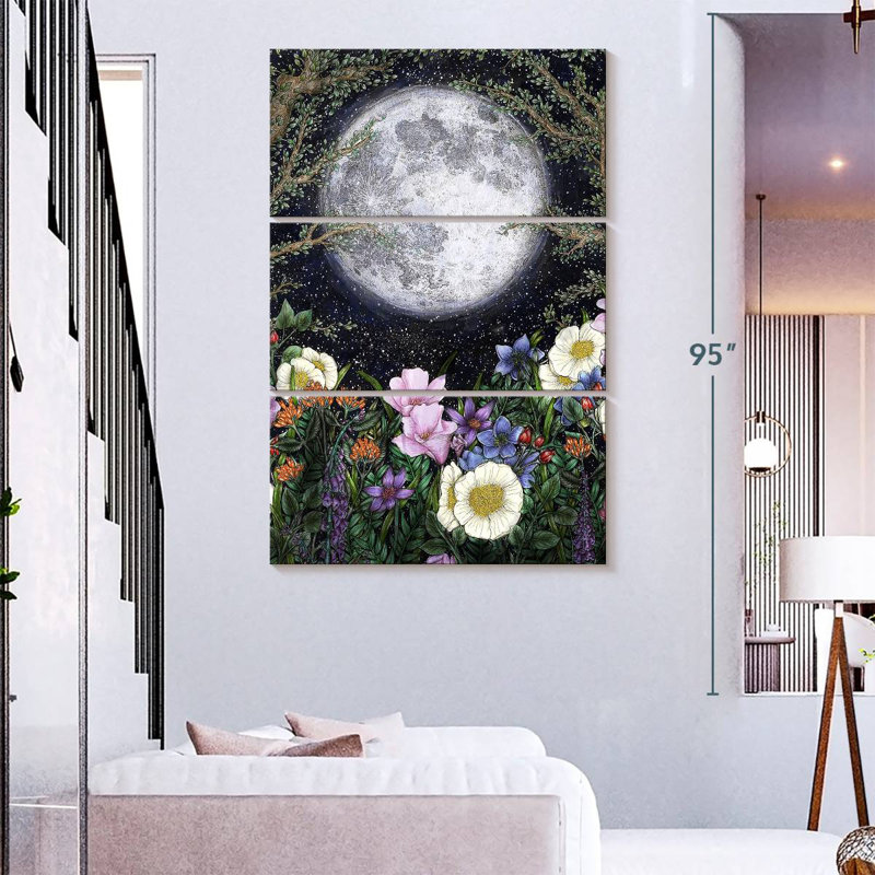 Oberle Midnight In The Garden I, 74" H x 48" W