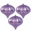 5.7" White Matte Onion Ornament UV, 3 Per Bag-767946573