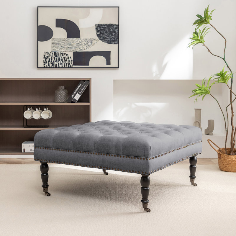 Repose-pieds de cocktail Inwood, Polyester naturel