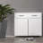 Two Door Side Table In White, A Stylish And Functional Addition To Any Room