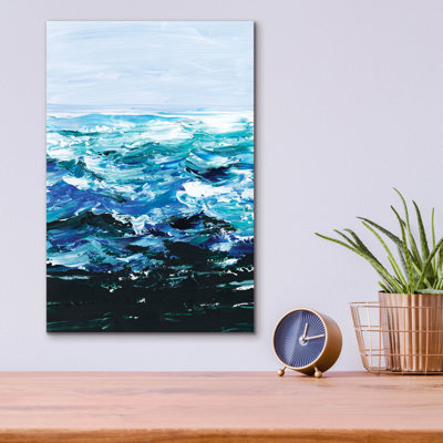 «Beneath The Sea Surface 1» par Ethan Harper, art mural en verre acrylique, 12 po x 16 po