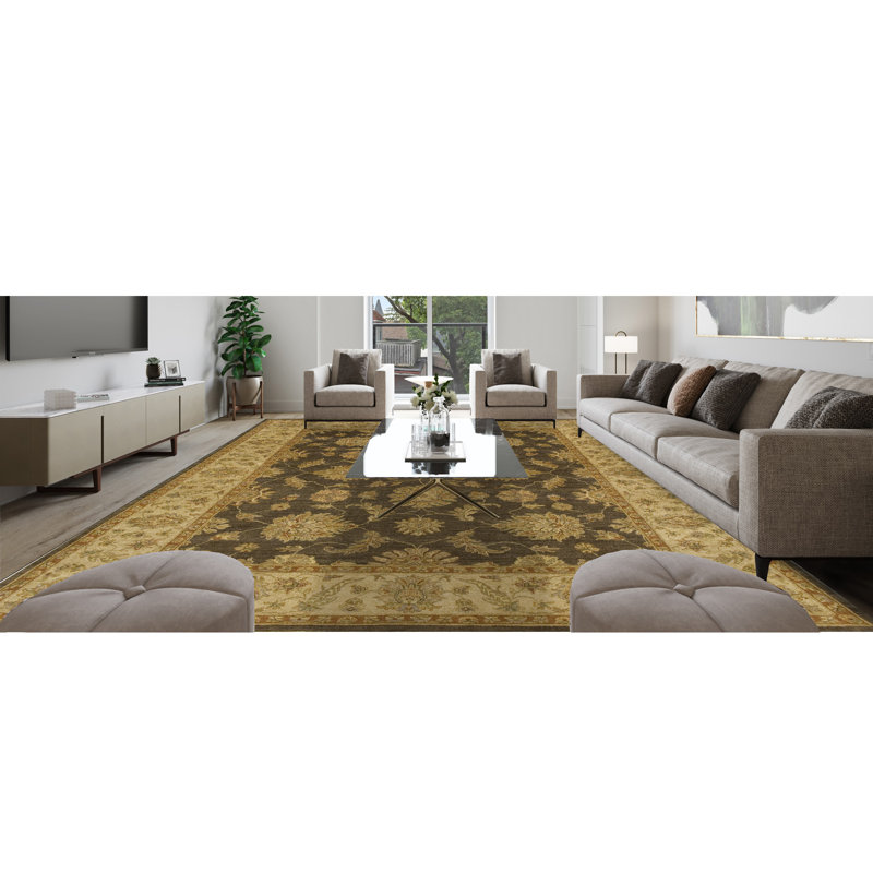 Wool Oriental Area Rug, Runner 12' x 24'