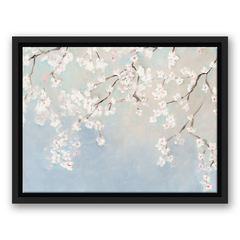 " White Cherry Blossoms ", 13.75" H x 17.75" W